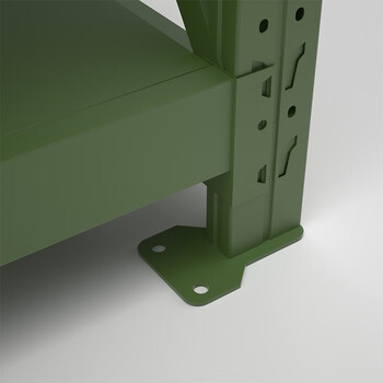 京度货单层称重500kg四层可定制2000*1200*600军绿色架仓储货架仓库置物架JD-HJ-500L11储物架