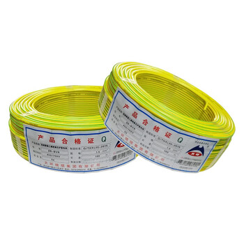 天环 ZR-BVR-450/750V-1*1.5 阻燃单芯多股铜芯软电线 100米 黄绿双色