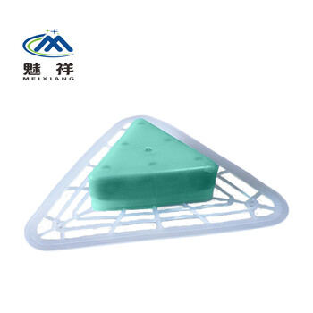 魅祥 尿斗三角块香饼香块男小便池除臭块芳香过虑清洁 绿色