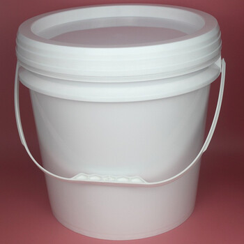 鸣固 ZJ5068广口桶白色 防水涂料塑料桶 20L塑料桶
