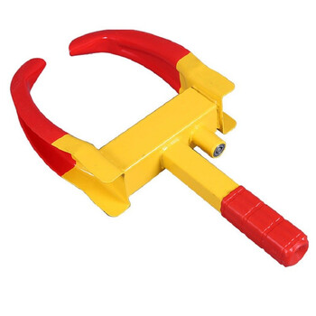 绿消 牛角车轮锁 中小汽车轮胎锁 独立包装汽车防盗锁 牛角车轮锁-牛角