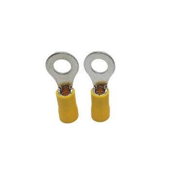 凤凰 圆形预绝缘端头 RV5-5-黄色（RV5.5-5-黄色)  紫铜冷压端子 接地线用圆形线耳 250只/包