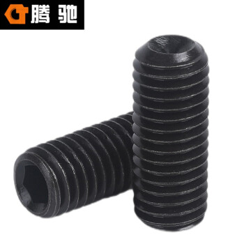 腾驰（CT） 内六角凹端紧定螺丝 DIN916 合金钢 12.9 发黑  M2.5*3(500支/包）