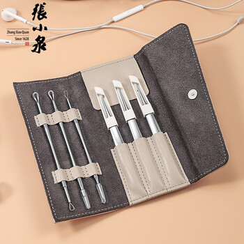张小泉悦·美容工具六件套粉刺夹细胞夹去拔黑头挤痘痘粉刺针神器美容院用品工具套装H41236000