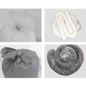 斯铂格 BGF-86 吸油棉条吸油索围油围栏吸附毛毡吸液棉栅栏泄露应急处理  白色吸油条7.6cm*1.2m