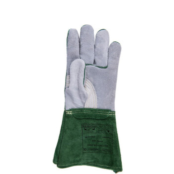 威特仕10-2655烧焊手套 隔热牛皮手套 绿色焊接手套 耐高温焊接 定做