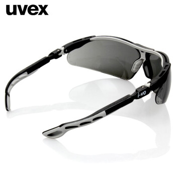 uvex优唯斯 9160076护目镜高贴合度休闲款镜腿可调柔软贴面安全眼镜 定做 灰黑 1副