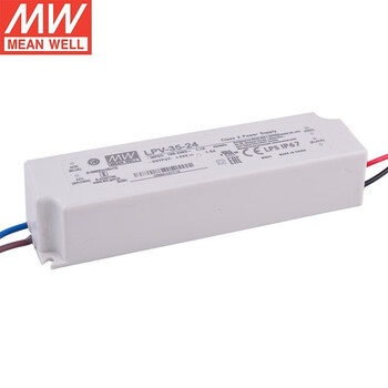 明纬（MEANWELL）LPV-35-24 防水LED电源 (35W左右) 电源LPV-35-24 24V1.5A输出 1.5a 24v