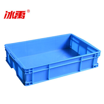 冰禹 BY-1190 蓝色加厚塑料周转箱 塑胶零件盒物流箱 740*560*400mm