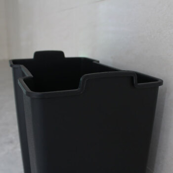 迪恩斯（DEANS）直投方桶不锈钢垃圾桶公共厕所卫生间大号商用办公室厨房无盖果皮桶洗手间擦手纸垃圾桶40升
