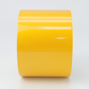 冰禹 BYaf-61 反光警示胶带 安全反光贴 斜纹防撞贴地地贴胶带 黄色 10cm*45.7m