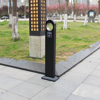 迪恩斯（DEANS）室外烟灰柱户外立式座地烟灰桶金属灭烟柱公共吸烟区灭烟桶烟蒂柱烟头垃圾桶