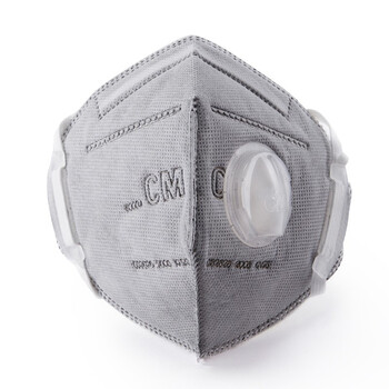 CM朝美 6002A-4型 头戴式【150只】带呼吸阀含活性炭KN95防雾霾PM2.5唾液飞沫颗粒物粉尘透气工业劳保口罩