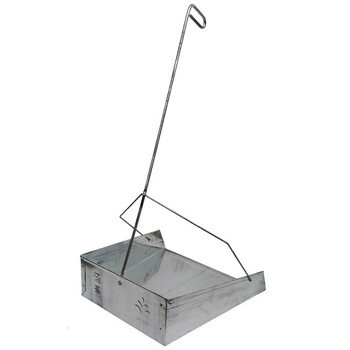 花锦颂 大容量垃圾铁皮撮箕畚斗畚箕垃圾斗垃圾铲户外庭院工厂学校环卫撮子 5个装