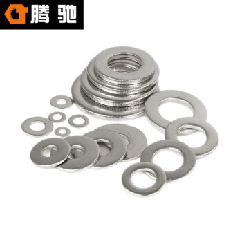 腾驰（CT)-114 加厚垫圈金属螺丝平垫片 304不锈钢平垫 加厚圆形介子  M5*9*1.0(100粒)
