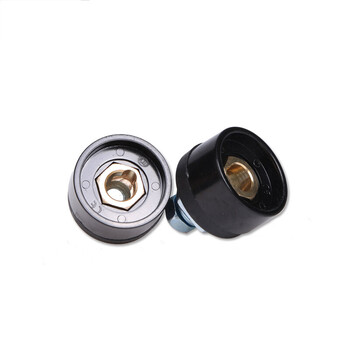 大焊电焊机快速接头200 250 315焊机配件快接头插头快插头子 35-50底座1对