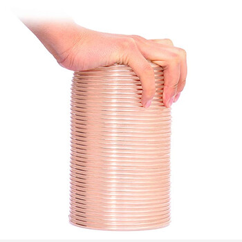 京云灿PU镀铜钢丝通风管 全新料 耐磨耐用  易弯曲 透明镀铜钢丝软管长1米厚0.63mm内径110mm