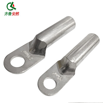 齐鲁安然 DT紫铜铜鼻子【5支装】电缆铜线耳 接线端子 线鼻子堵油电缆铜接头 铜镀锡 35m² 单孔