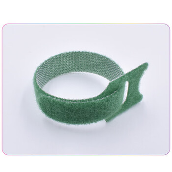 飞尔（FLYER）魔术扎带 彩色捆绑带 背对背魔术贴 电线理线带【加厚款绿色T型 12x200mm】200条装