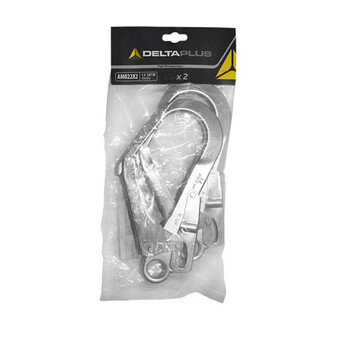 代尔塔（DELTAPLUS）508007 钢制自锁大钩安全钩 安全带挂钩安全绳连接钩 开口60mm 定做 1个