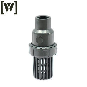 W 百普 UPVC承插底阀逆止阀胶粘连式塑料耐腐蚀阀门 DN40(φ50)/2个/球型底阀