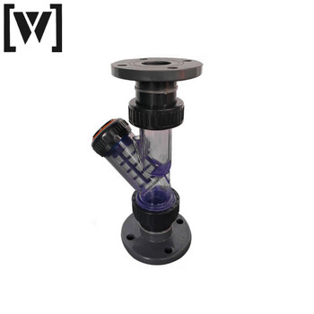 W 百普 UPVC法兰式塑料耐腐蚀Y型过滤器 DN50(φ63)