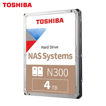 东芝(TOSHIBA)4TB 128MB 7200RPM NAS网络存储机械硬盘 SATA接口 N300系列