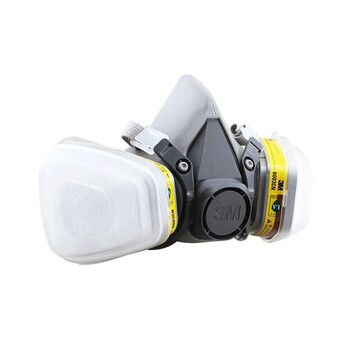 3M6200半面罩+6003CN滤盒+5N11滤棉+501滤棉盖有机气体及蒸气防毒套装6200+6003