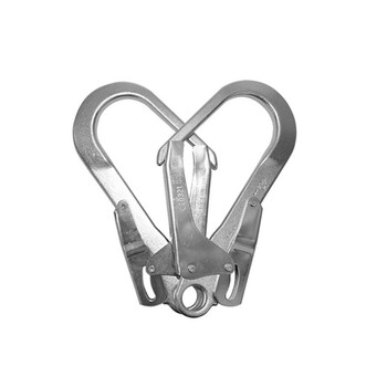 代尔塔（DELTAPLUS）508007 钢制自锁大钩安全钩 安全带挂钩安全绳连接钩 开口60mm 定做 1个