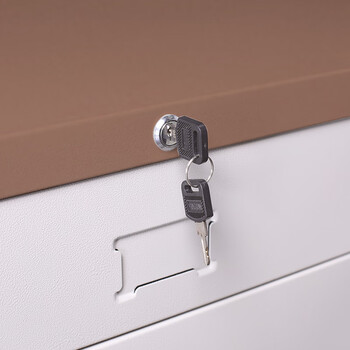 圣极光图纸柜办公室底图柜带轮抽屉柜咖白色1号三层可定制G1653