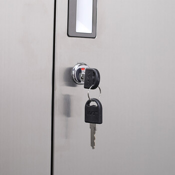 京顿JINGDUN 304不锈钢更衣柜钢员工储物柜宿舍健身更衣浴室寄存鞋包柜 四门更衣