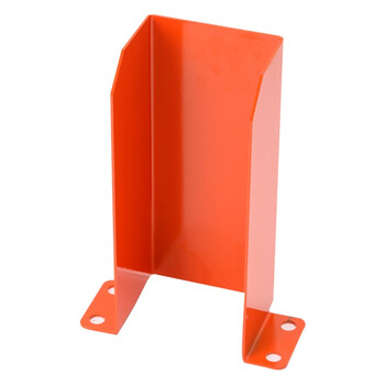 稳斯坦 WST879 货架防撞角 防护角防撞护脚铁护角U型直角 橘色 100*130*300 厚3.0