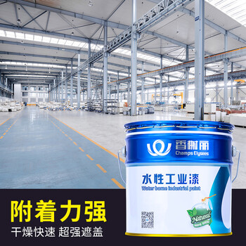 香榭丽漆工业品 水性环氧富锌底漆 防锈漆钢结构防腐漆工程机械船舶装备防锈金属油漆 灰色 20kg漆+2kg固化剂