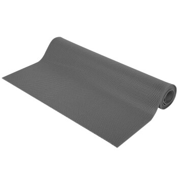 金诗洛（Kimslow）KSL295 塑料防滑地垫pvc镂空地毯 网格防水地垫 酒店泳池脚垫1.2*15M(4.5厚 灰色)