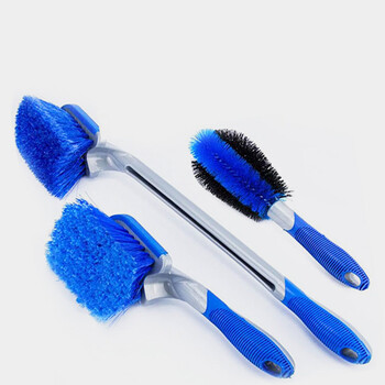 庄太太【长柄轮胎刷】PVC轮胎刷去污钢圈毛刷ZTT-9478B