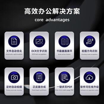 科密(comet) GP1600AF 高拍仪 2200万像素 可在线升级A3A4扫描仪 PDF合成 OCR识别 书籍展平 国产系统
