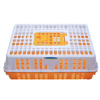 访客 FK 鸡笼周转箱塑料加厚运输筐家禽养殖筐鸡鸭鹅鸽子框鸡笼兔笼周转箱物流筐可拆卸折叠带天窗