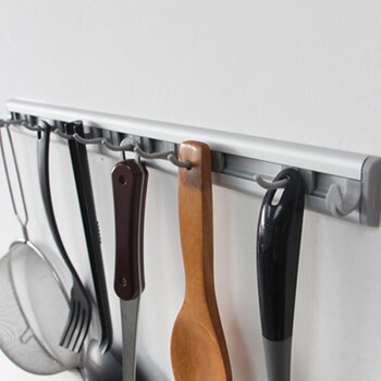 CT施达免打孔挂钩强力承重无痕墙壁粘胶排钩收纳置物架TM-PH 7062