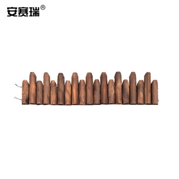 安赛瑞 碳化围栏 木围栏栅栏炭化木头围栏篱笆花园园艺草坪 120×20cm 530132
