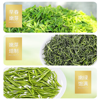 乐品乐茶绿茶毛尖茶叶特级250g 2024新茶明前礼盒装春茶嫩芽自己喝送礼