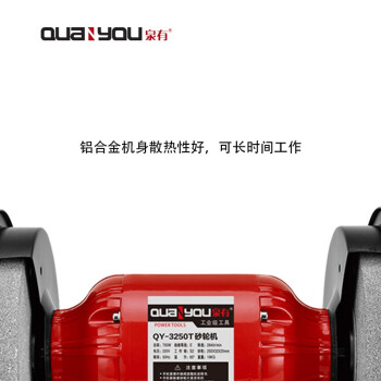 泉有（quanyou） 台式砂轮机 QY-3250T(220V/250mm) 砂轮机台式小型工业级220V抛光机电动磨刀机