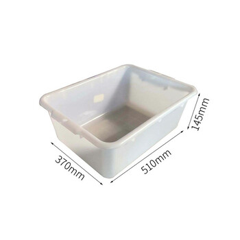 JN JIENBANGONG塑料水箱白盆加厚长方形养鱼龟水盆白510*370*145mm