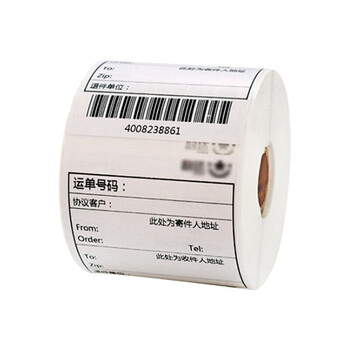 飞尔（FLYER）三防热敏纸 面单条码打印贴纸 单排带撕裂线【100X100X500张】