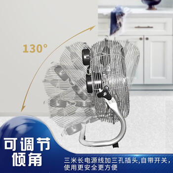 亿望（yiwang）趴地扇 防水防油 爬地扇 工业扇风扇台式落地扇商用扇 20寸 4档调节