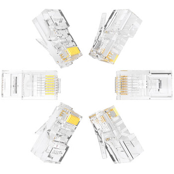 讯浦 超五类网络水晶头 8P8C非屏蔽 100个/包C-8P-5