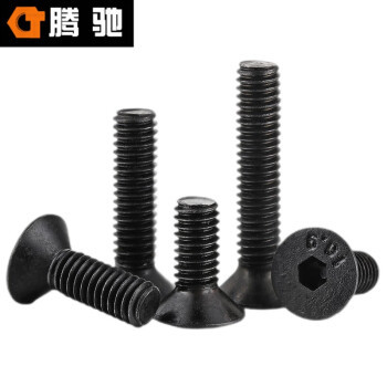 腾驰（CT）003 内六角沉头螺丝 DIN7991 碳钢 10.9级 发黑  M8*45(50支/包)