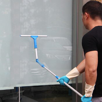 CT施达 轻巧型玻璃刮子4件套装 高层双面窗户刮水擦窗器 擦玻璃刮保洁工具清洁神器配铝伸缩杆TM-PWW 30/25