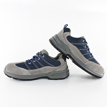 求同6101夏季款劳保鞋翻毛皮防砸防刺穿防静电耐磨防滑PU双密度底彩虹系列安全鞋 38