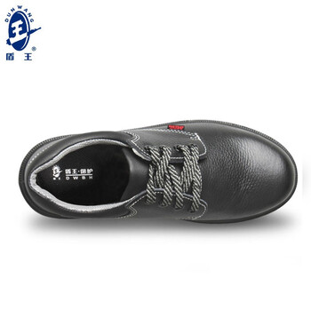 王盾/盾王 4381-5非金属防砸防穿刺6KV绝缘安全鞋劳保鞋耐磨防滑耐油耐弱酸碱定做 41码 黑色 1双