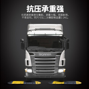 巨成 橡胶减速带圆点减速带 半圆头一个 高50mm 企业定制 起订量2个